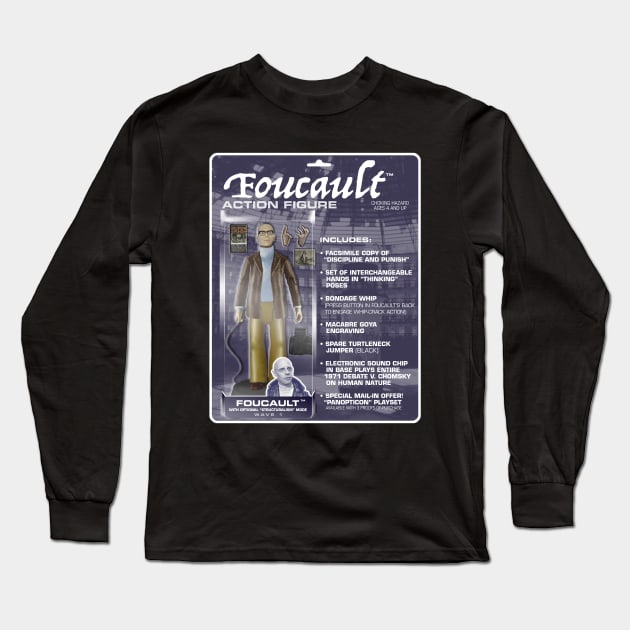 Foucault Action Figure Long Sleeve T-Shirt by GiantsOfThought